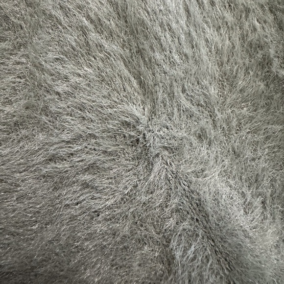 Express Green Crewneck Fluffy Sweater Size Small - Picture 5 of 8